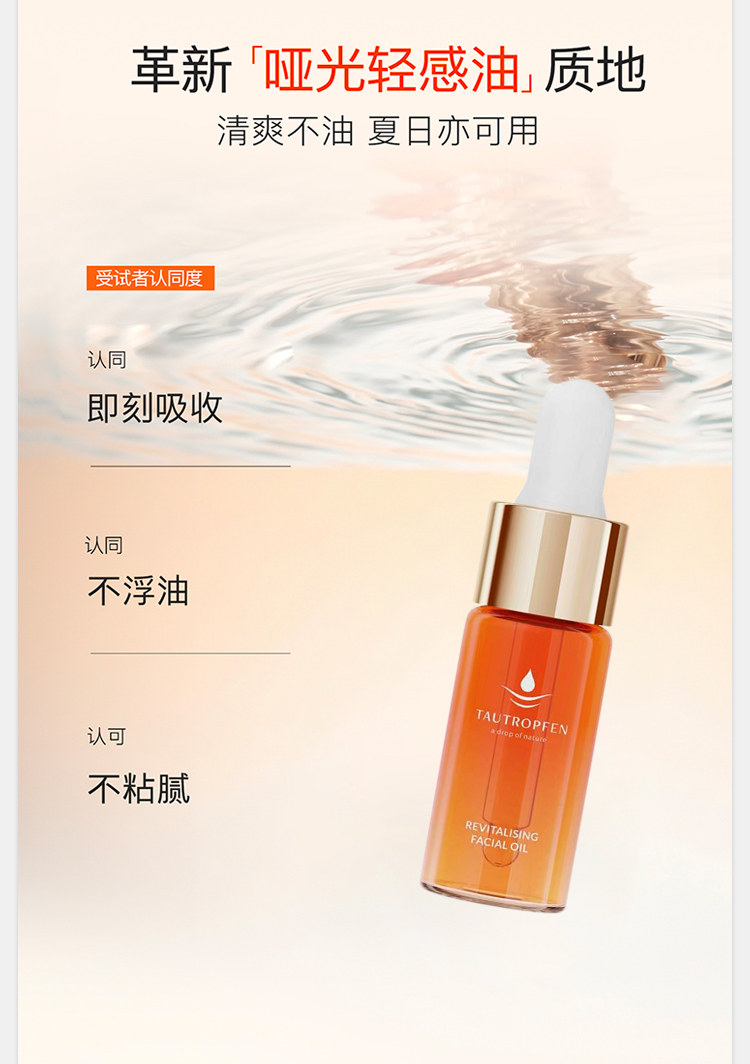 【中国直邮】 德国 天露芬 元气精华油 10ml【 改善暗沉疲态垮脸】帕梅拉同款有机精华油 焕亮充盈肌肤 急救熬夜蜡黄 便携迷你修护提亮