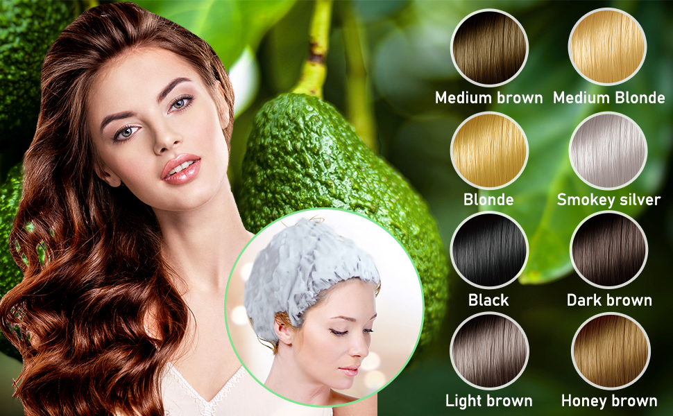 Permanent Hair Color with Avocado Oil, Bubble Hair Color,Medium Blonde,Pack of 1 - Weee!