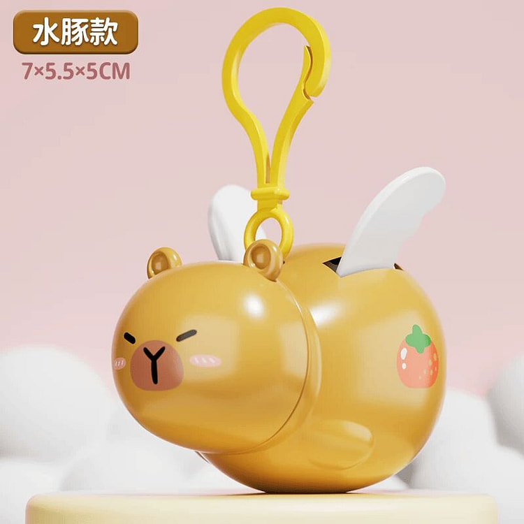 拉线飞天玩具钥匙扣拉线翅膀-卡皮巴拉1个 30 克