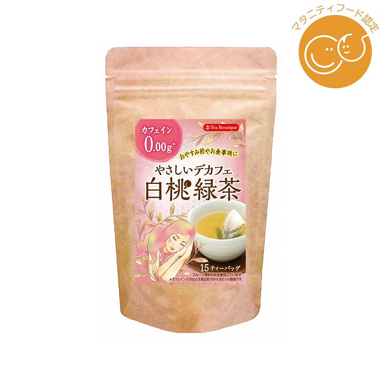Japan Green Tea Gentle Decaf White Peach Tea 18g 1 each