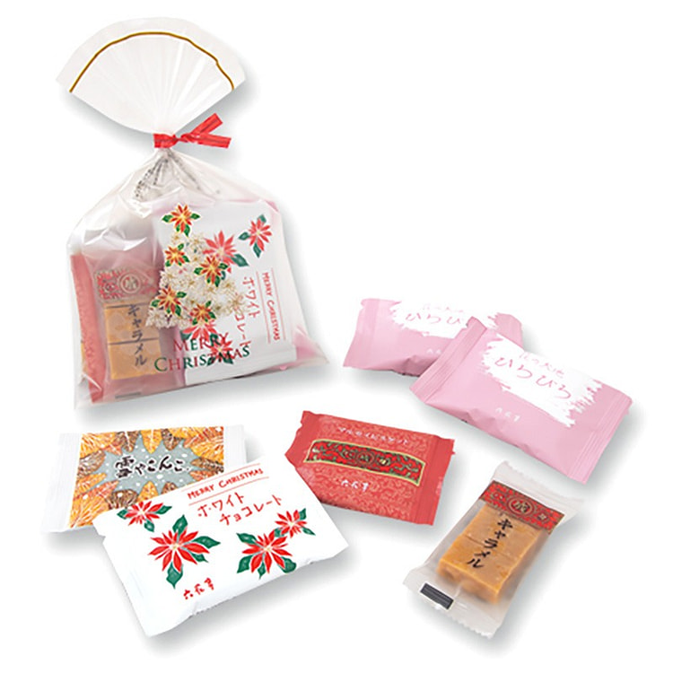 [Hokkaido Direct Delivery] Rokkatei Limited Christmas present bag 6pcs