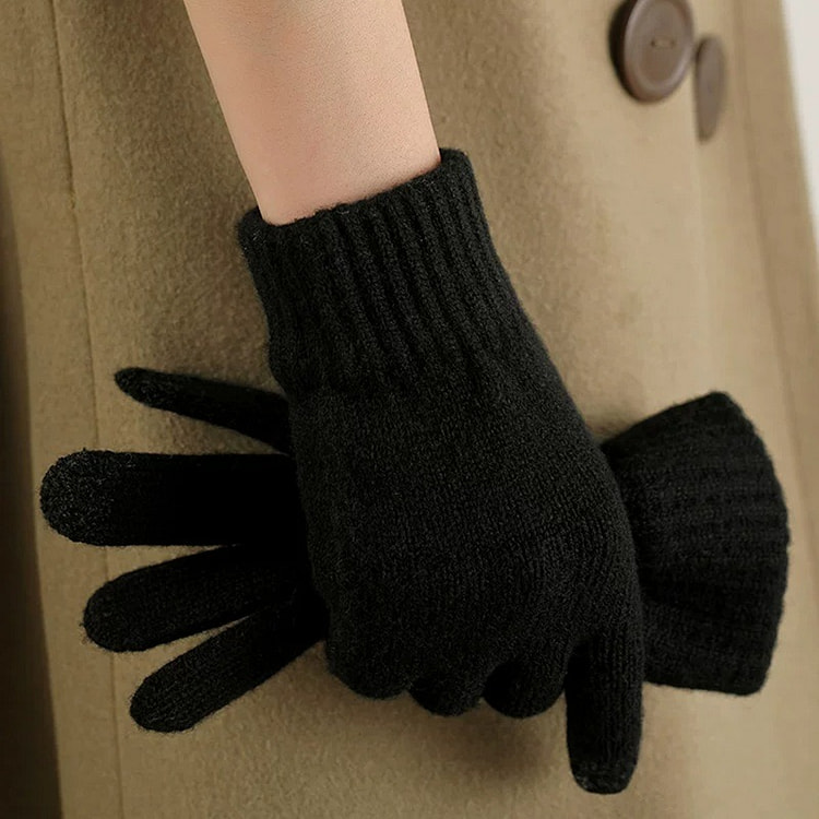 SKIL OF Hangzhou Luoyan Wool Gloves(Black) 1 each