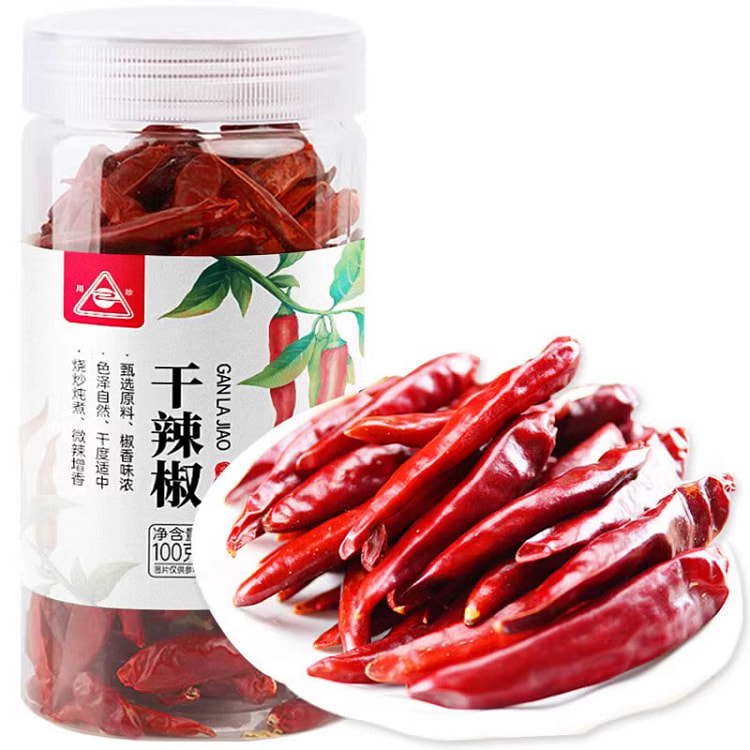 川珍朝天椒100g*1罐 微辣特香 四川辣椒