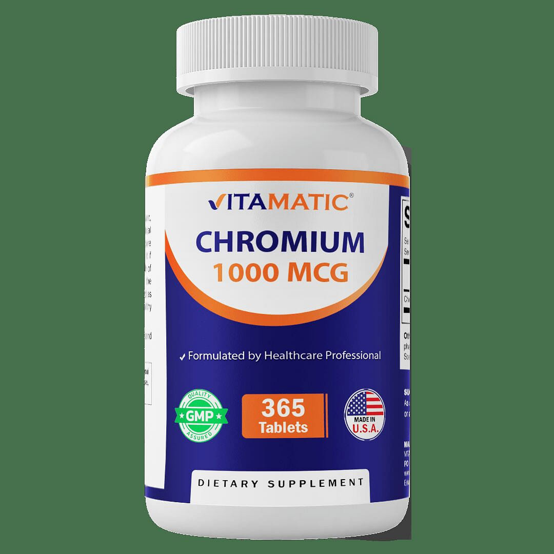 Chromium 1000 mcg | 365 Tablets 1 each