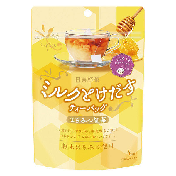 Nitto Tea Dissolvable Milk Honey Tea Bags 4pcs 1 each