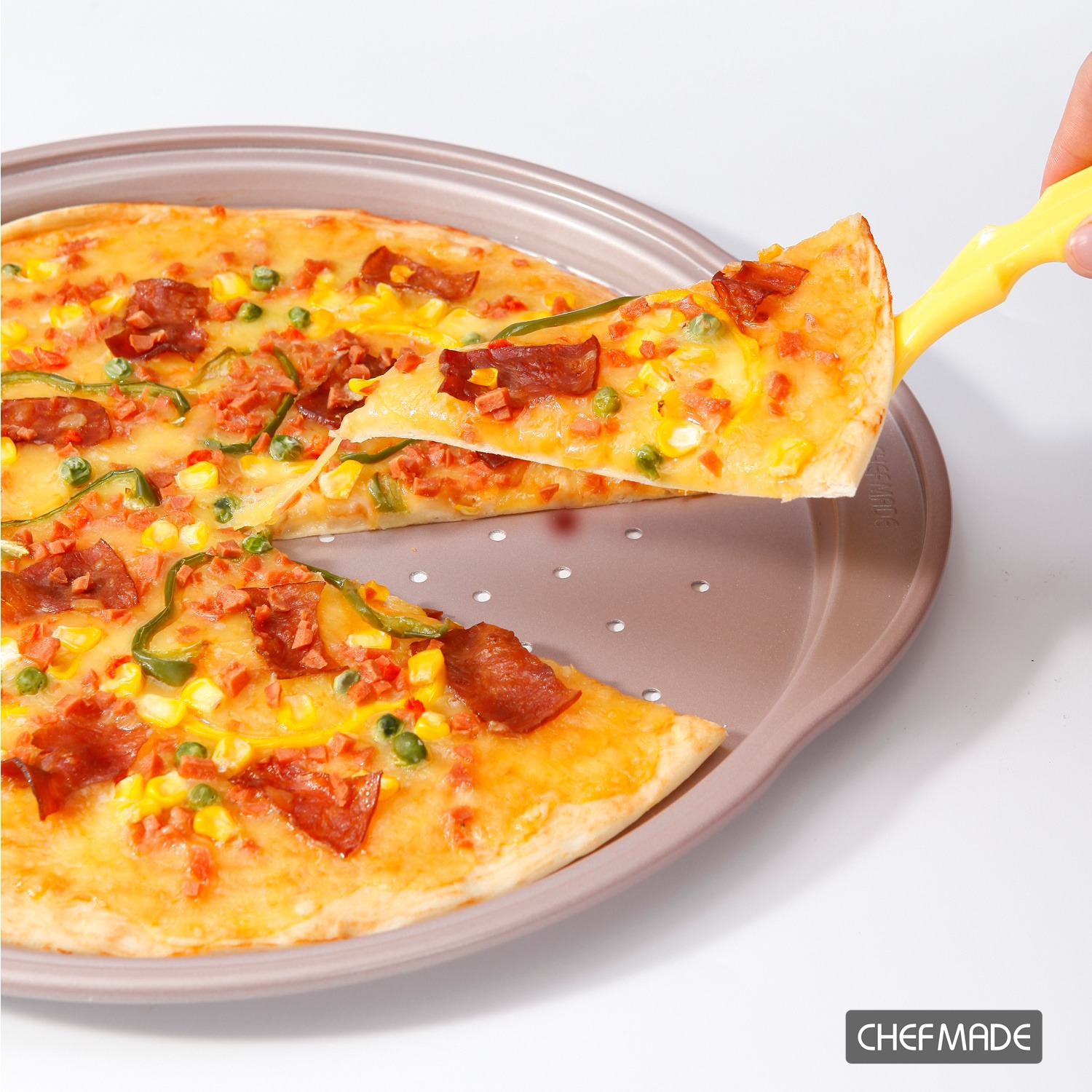 CHEFMADE Pizza pan, 14 Inch with Holes Non-Stick Pizza Crisper Pan