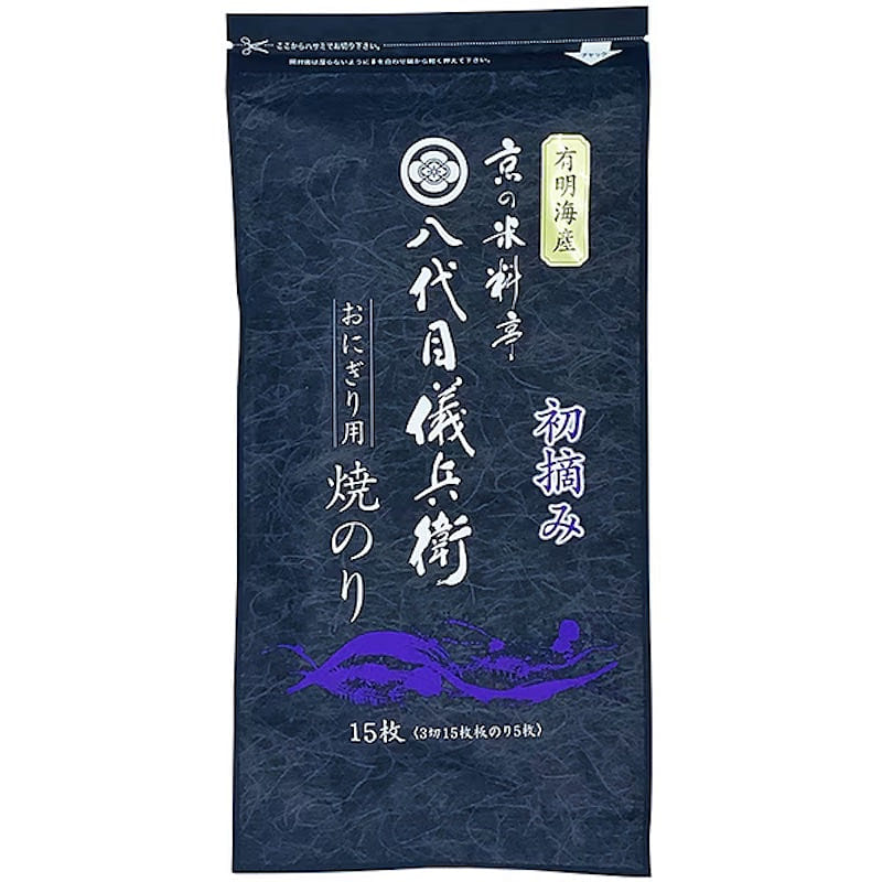 Isobijin Hachidaime Gihei Onigiri Nori 15 Sheets 1 each