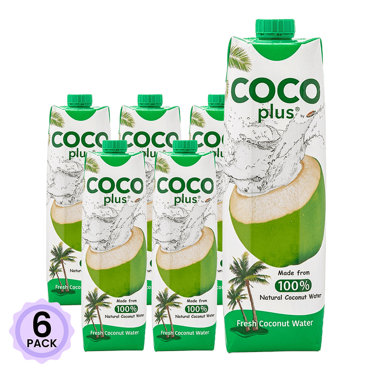Cocoplus Fresh Coconut Water 33.8 fl.oz*6 pack