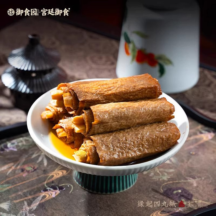 老北京御食园笋丝豆干即食手撕笋尖素肉300g五香味