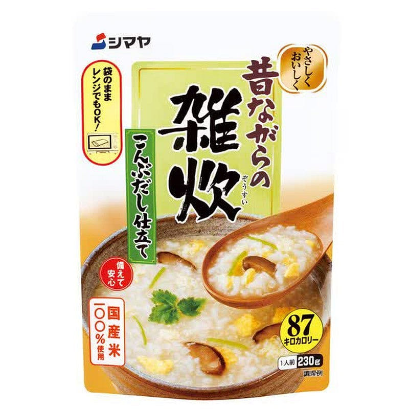 Shimaya Rice Porridge with Kombu Stock 230g 1 each