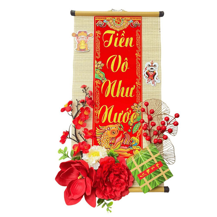 Lunar New Year Wall Decoration Tien Vo Nhu Nuoc 1 each