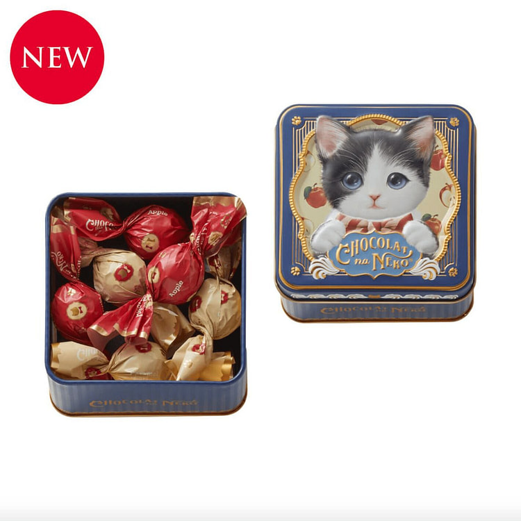 Morozoff Valentine Day Cat Chocolate 6pcs Blue Can 1 box