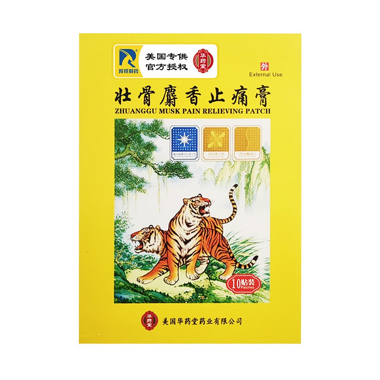 华药堂 壮骨麝香止痛膏 10贴*1盒 1 盒