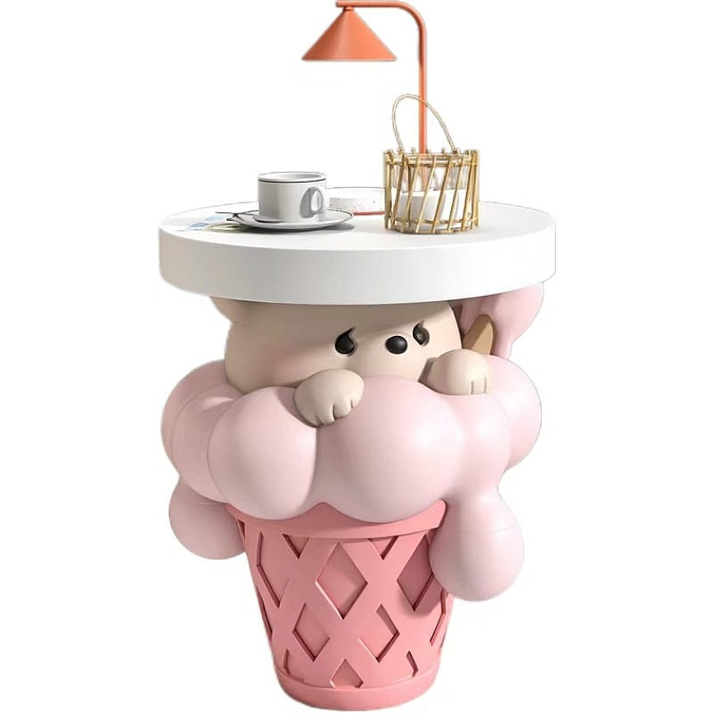 Icecream Bear Foor Decoration Home Accessories Living Room Sofa Side – Pink 1Pc 1 each