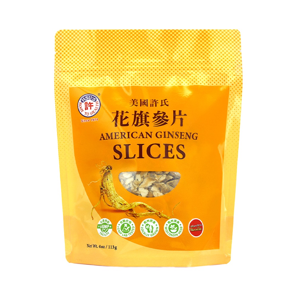 HSU'S GINSENG Mixed Medium-Small Slices 4oz/bag 1 phần