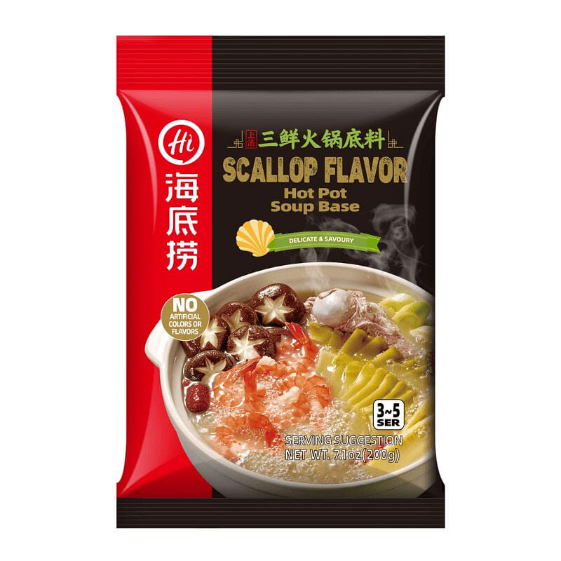 Haidilao Gói Nước Lẩu Vị Sò Điệp 200g 1 phần