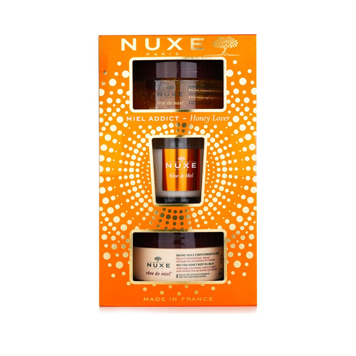 Nuxe Honey Lover Set: Nourishing Body Scrub ml 3 each