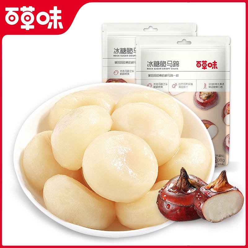 Baicaowei Rock Sugar Crispy Water Chestnuts 216g 216 g