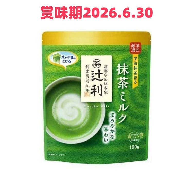 片冈物产 辻利抹茶牛奶 190g 1 份