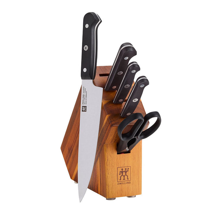 ZWILLING Gourmet 6-pc Knife Block Set - Acacia 1 each