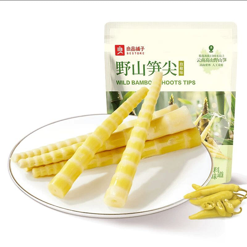 Wild bamboo shoot tips 150g, pickled chili flavor 150 g