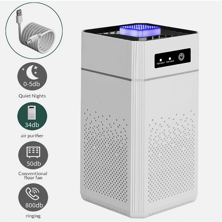 HEPA Air Purifier4 Allergies Smoke Mold Odor Dust 1 box