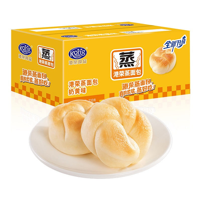 Gangrong Milk-flavored steamed bread breakfast 210 g