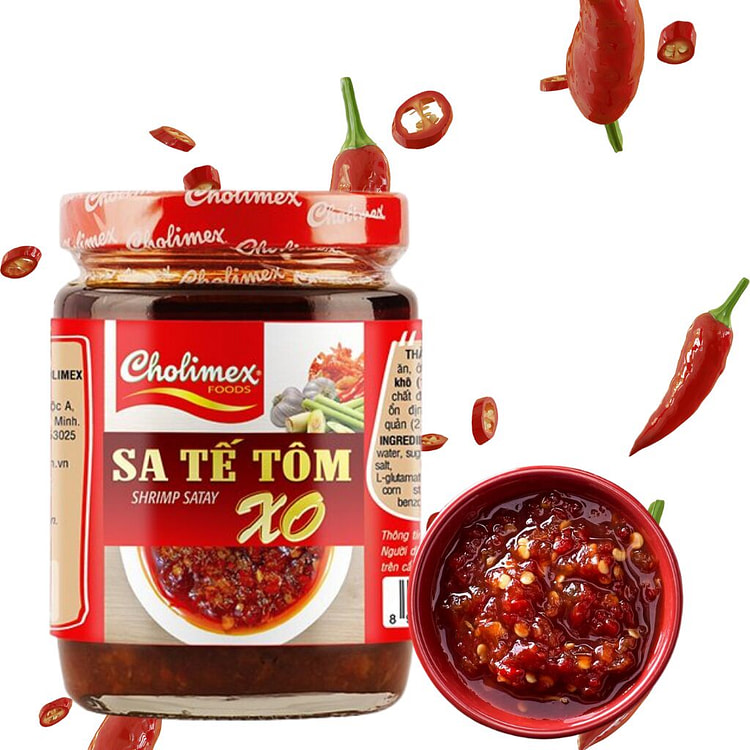 Cholimex XO 새우 사테이 병 170g