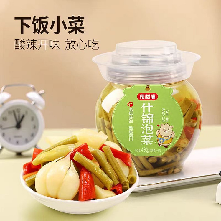 稻稻熊泡菜泡什锦450g*1正宗四川泡菜坛子可即食