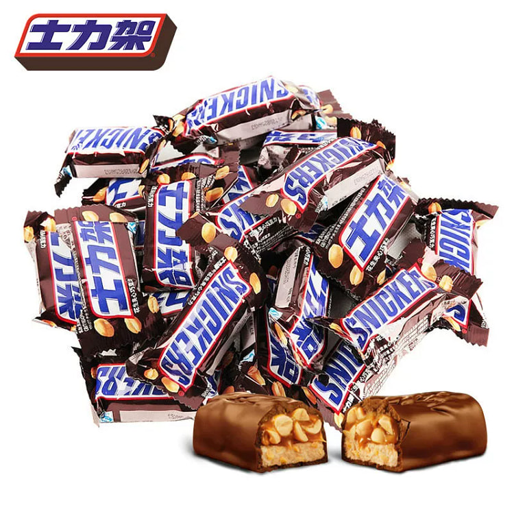 德芙 士力架 花生夹心巧克力 充饥糖果  11g*22条  242g