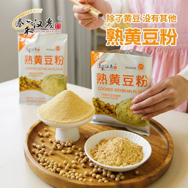 秦禾汉麦 熟黄豆粉 黄豆面 驴打滚烘焙豆乳230g 230 克