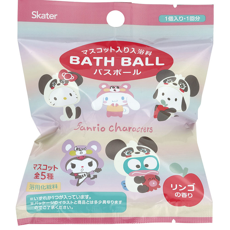 Skater Sanrio Characters Bath Ball Apple Scent