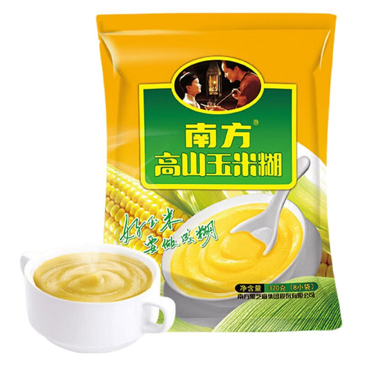 南方黑芝麻 高山玉米糊 冲饮即食粥粉 代餐营养早餐 320 克