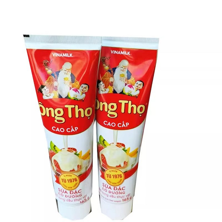 越南寿星公炼乳 炼奶便携瓶装 涂抹面包冲奶茶原味 2 瓶