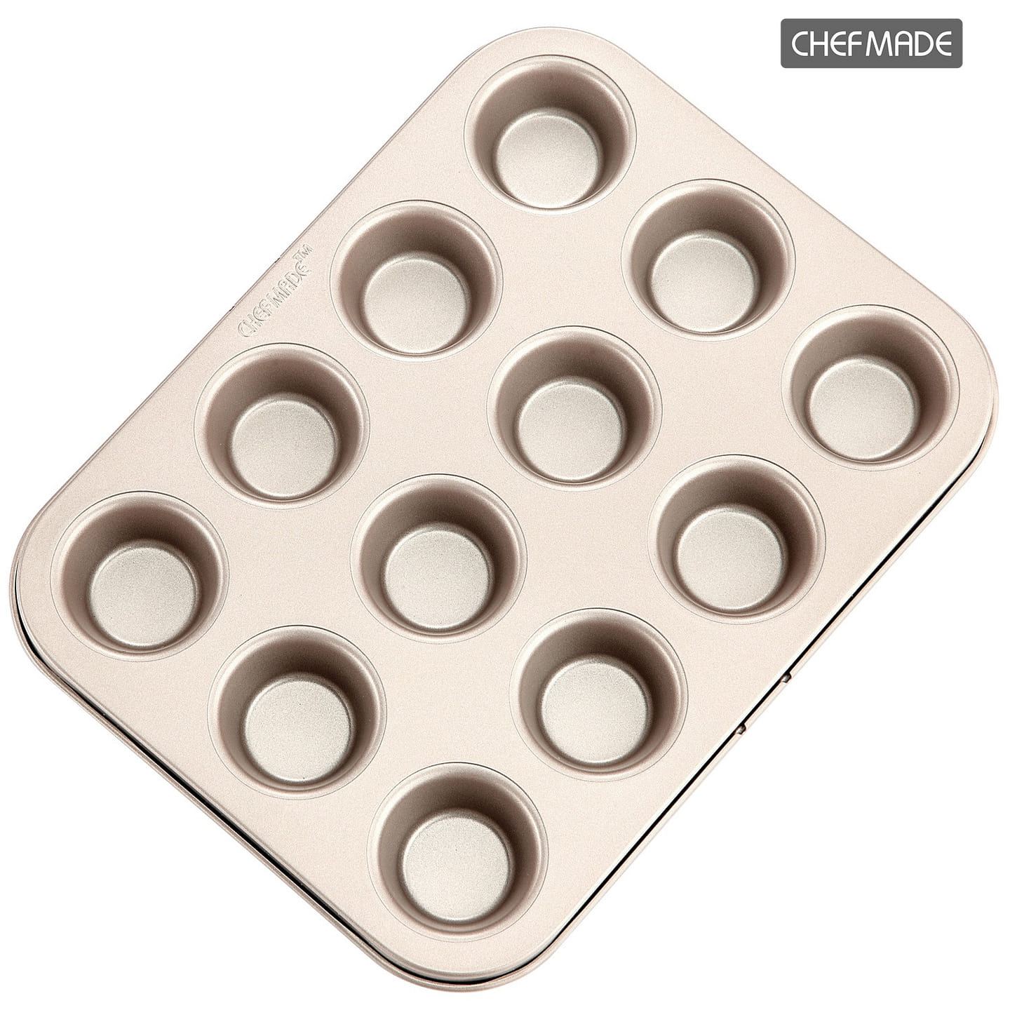 CHEFMADE Mini Muffin Pan, 12-Cavity Non-Stick Mini Cupcake Pan Bakeware 1 each