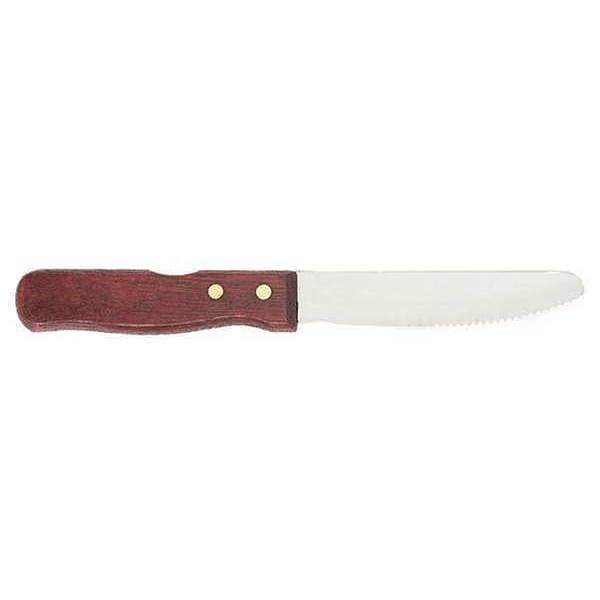 Steak Knife, 5 in. L, Wood Handle, PK12 2 lb