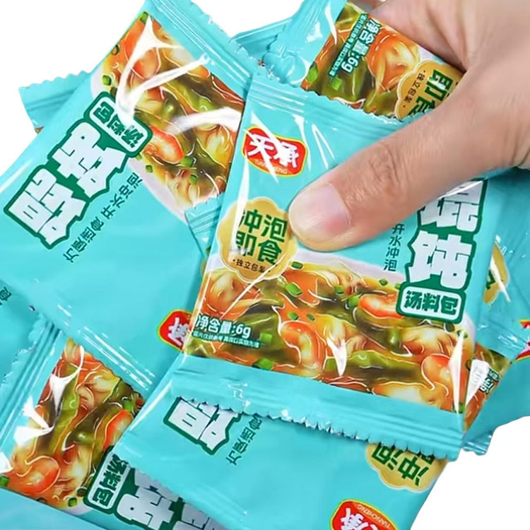 天承 紫菜虾皮馄饨汤料 6g*10袋 60 克