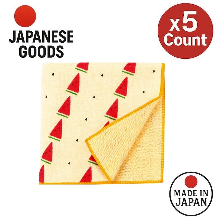 Hamamonyo 日本对角西瓜洗脸巾