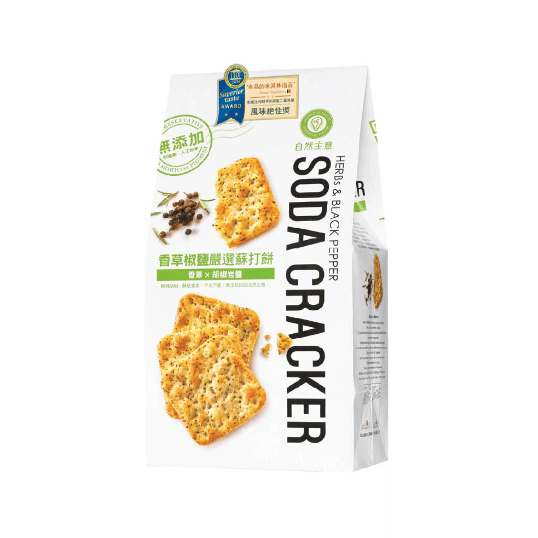 Herbs & Black Pepper Soda Cracker 180 g
