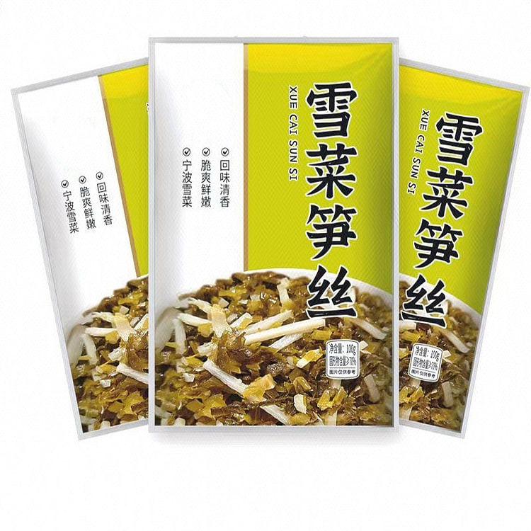叮咚定制 雪菜笋丝 宁波雪菜双重脆爽100g*3袋 300 克