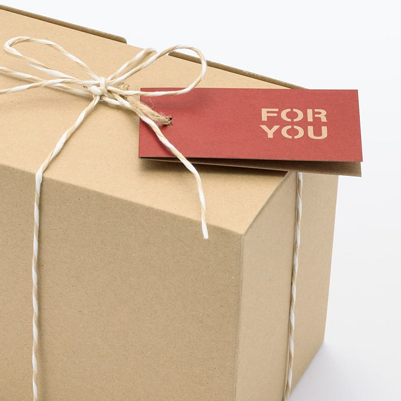 無印良品 MUJI クリスマス・新年限定 メッセージカード Blessings 赤 2枚 1 個