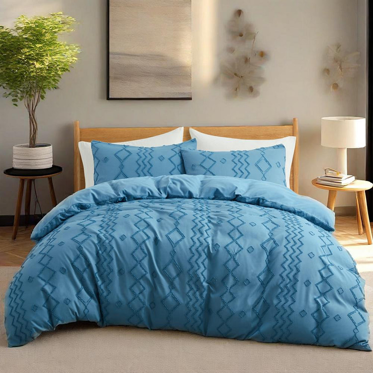UNIKOME Duvet Cover Dark Blue Twin
