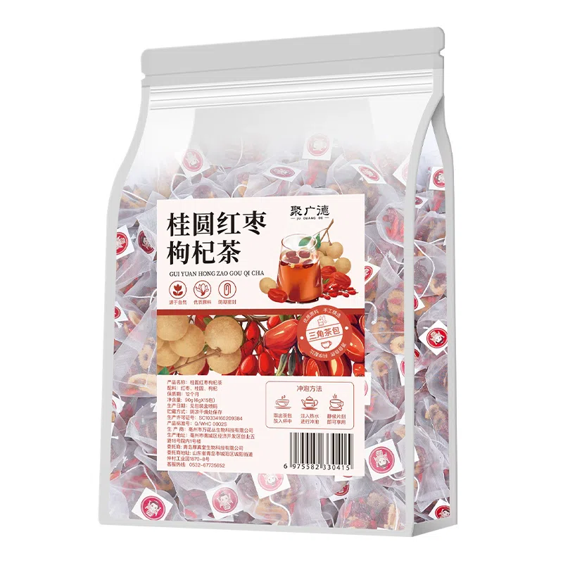 Red dates, longan, wolfberry tea, independent tea bags, girls’ health tea, 90g*1 bag 90 g