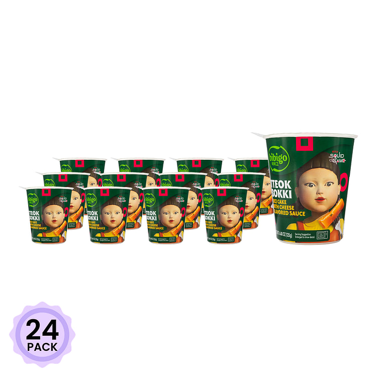 CJ 必品阁 辣炒年糕 芝士味 杯装 125 克*24 包