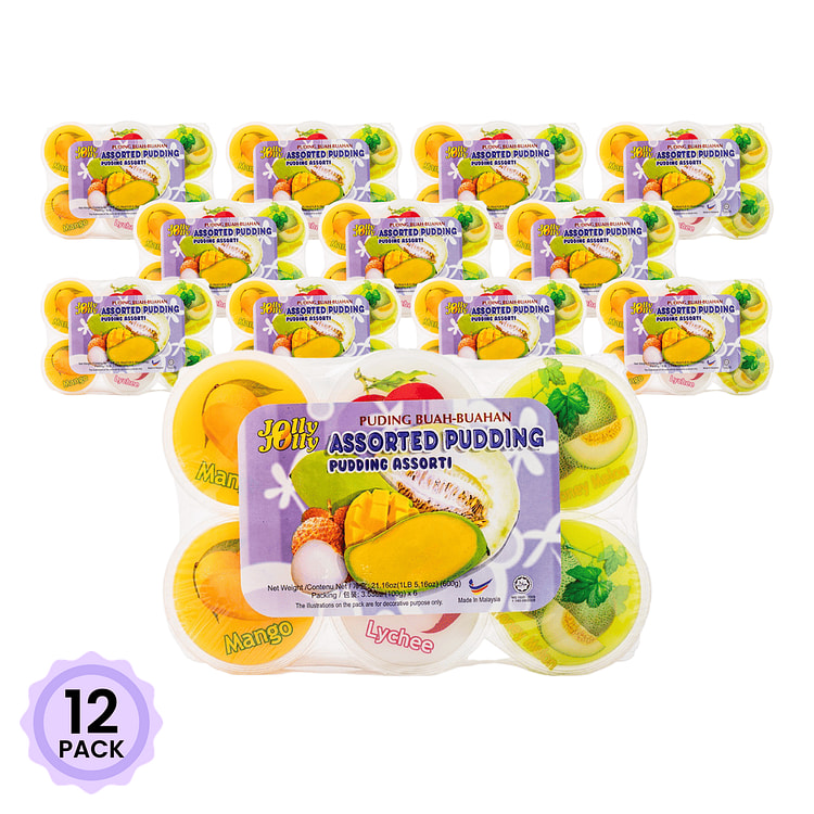 Jolly Assorted Fruit Pudding 600 g*12 pack