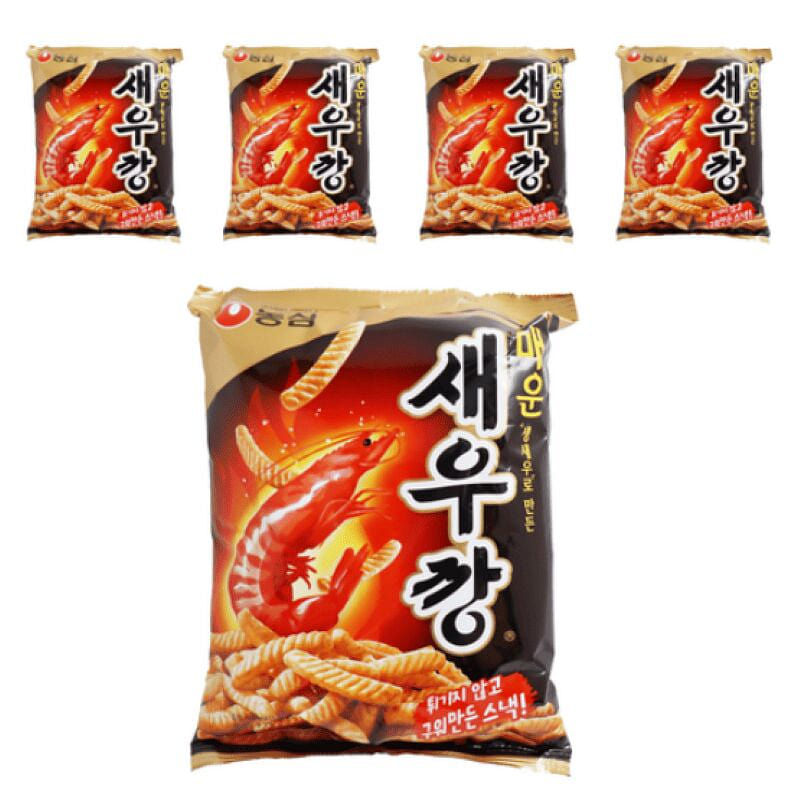 Spicy Shrimp Chips 90g, 5 pieces 450 g
