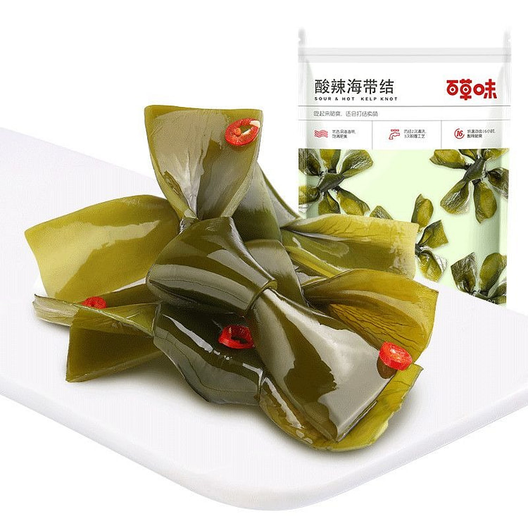 Kelp Knot Snack, Spicy and Sour, Casual Snack 100g 100 g