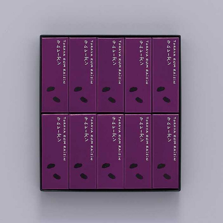 虎屋【情人节限定】朗姆葡萄干小羊羹 10支装 10 份