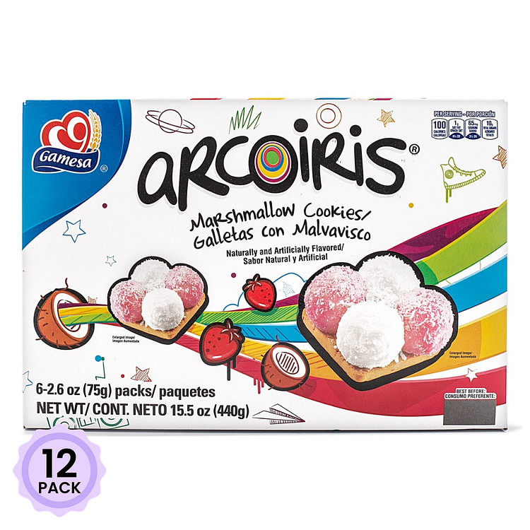 Gamesa Arcoiris Marshmallow Cookies 440 g*12 pack