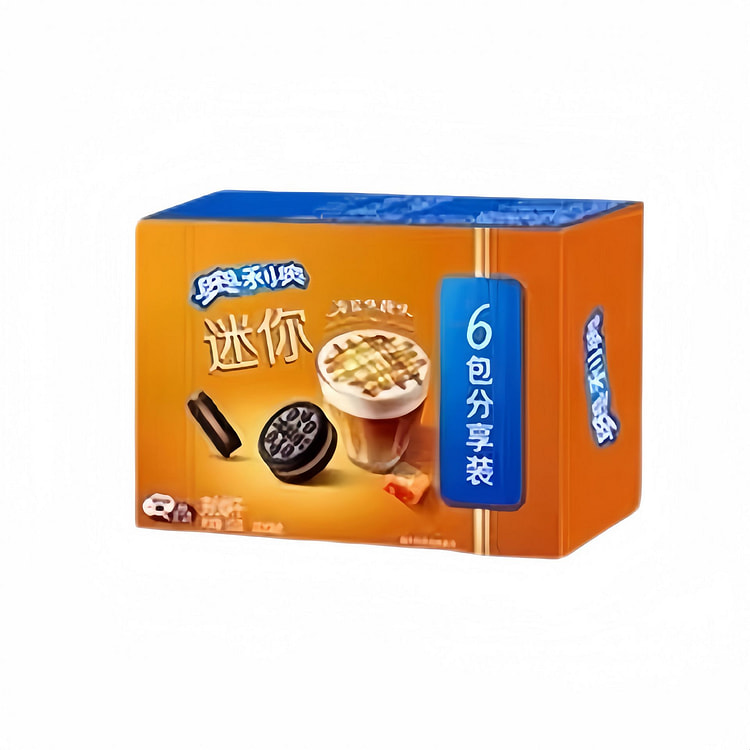 奥利奥迷你海盐焦糖味夹心饼干120g*1盒